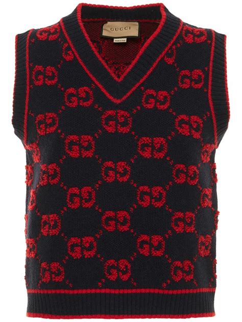 gucci vest grijs|gucci men's vest.